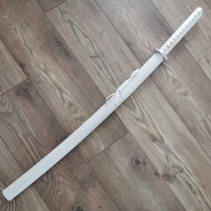 Меч Катана Бял Дракон / White Dragon високо въглеродна стомана Katana