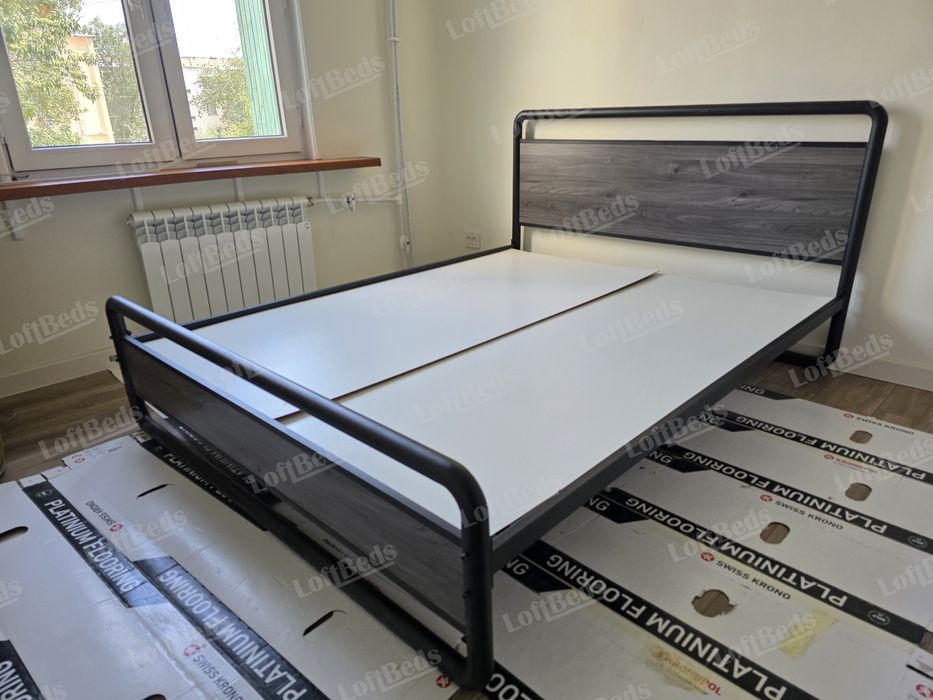 Кровать двуспальная в стиле Лофт ИДЕАЛ, krovat loft