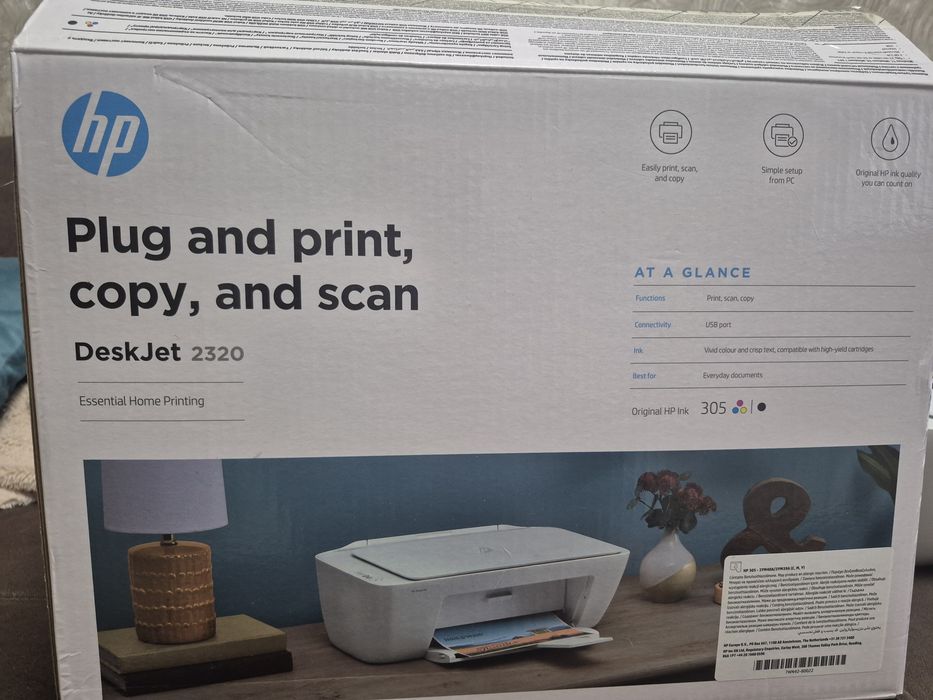 Принтер HP DeskJet 2320, 3 в 1, цветной