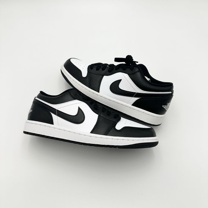 Pantofi Sport Jordan 1 Low White-Black Negru Alb Panda- 100% originali