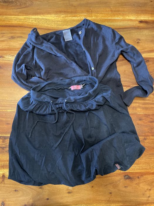 Комплект стилна жилетка от Zara с пола за момиче