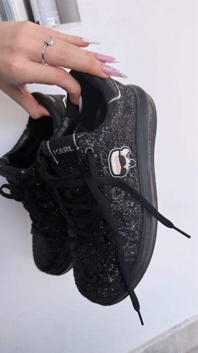 Karl lagerfeld kapri black glitter