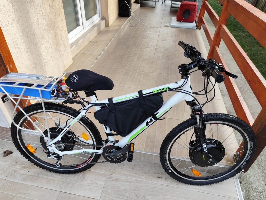 Bicicleta electrica,2 motoare de 1000 Watts, 2 baterii litiu ion