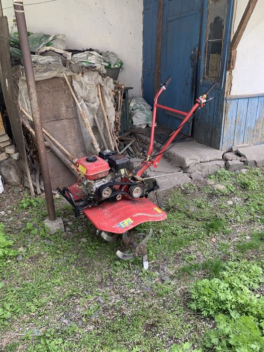 Вспашка огорода мотоблоком