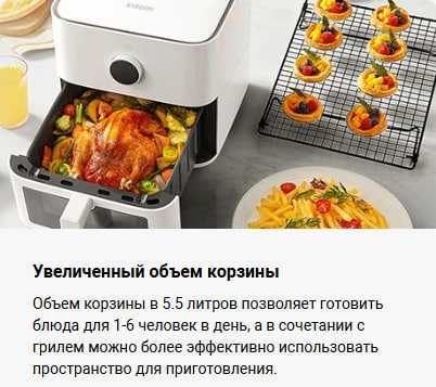 Аэрогриль Xiaomi Smart Air Fryer 5.5L Global Version!