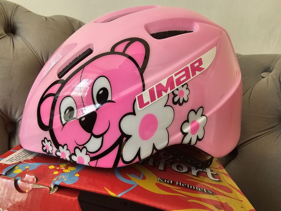Casca de protectie LIMAR Pink Teddy Bear marime S 46/52 bicicleta role