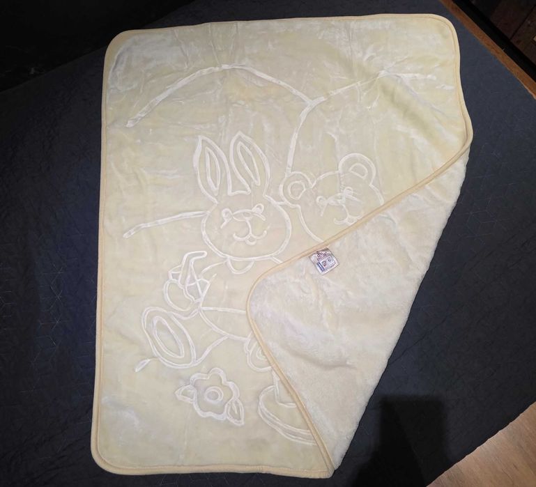 Детско Релефно одеяло Мече и Зайче, 100х120 см.