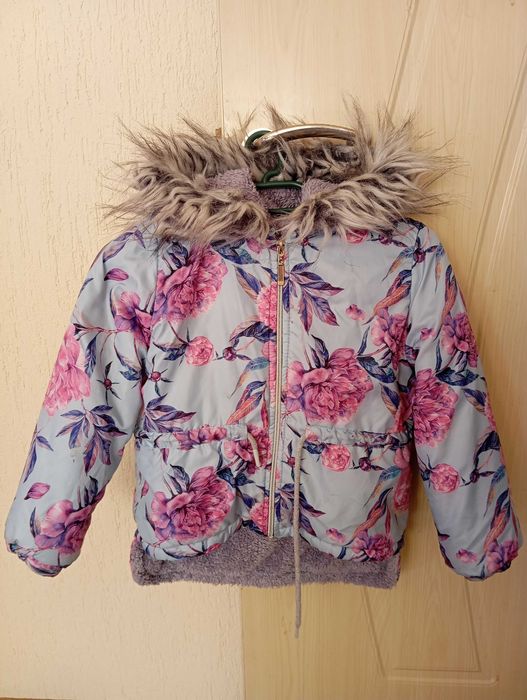 Детско зимно яке за момиче размер 110/116.