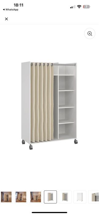 Sifonier dulap pe rotile, nou, nemontat.