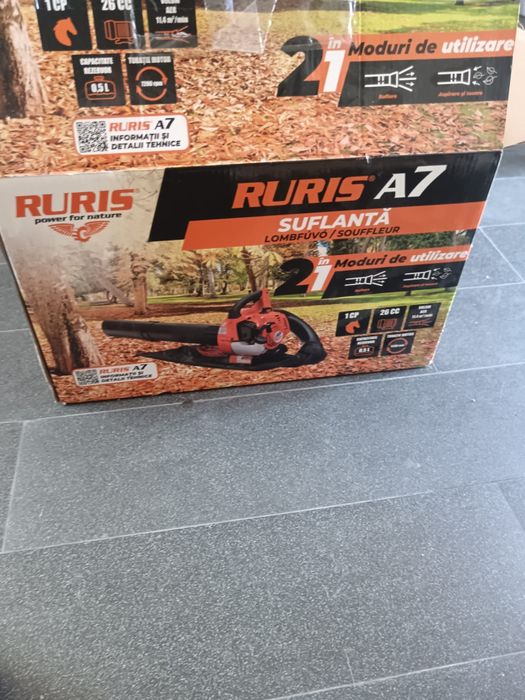 Suflantă-Aspirator frunze pe benzina