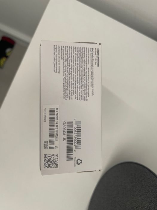 Google Chromecast TV, HD, HDMI, Bluetooth, Wi-Fi, Alb