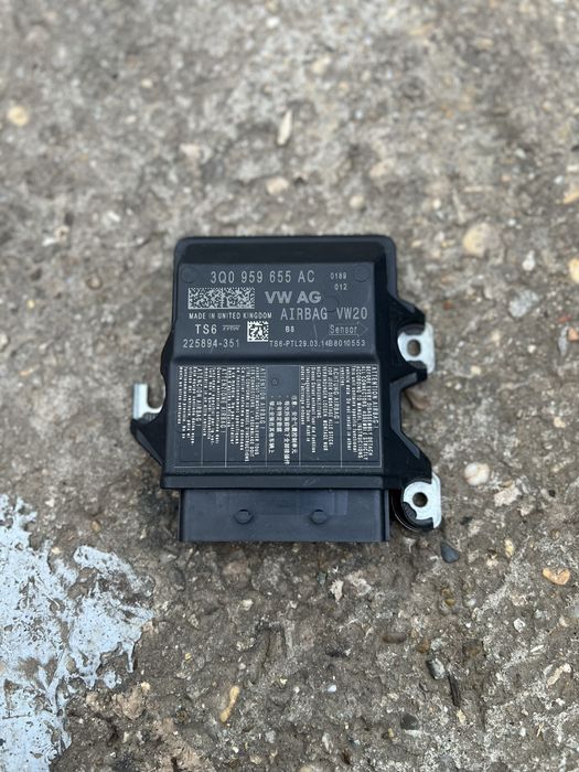 Calculator Airbag Skoda Octavia 3 ( 5E ) / Seat Leon 5F | 3Q0959655AC | Senzor SRS Modul Airbaguri Plansa Bord Pasager Centura Pretensioner Volan III