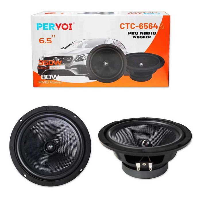 Басови автоговорители CTC-6564A – 6.5", 350W / 80W реална мощност