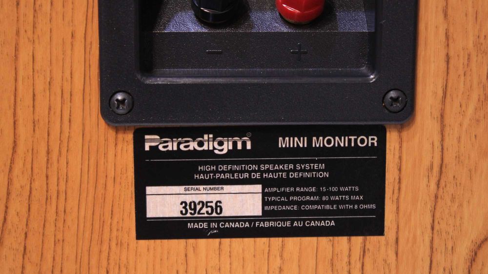 Boxe raft Paradigm Mini Monitor V1.