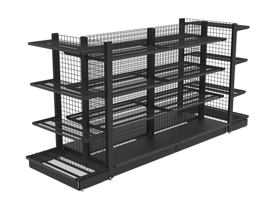 Метални стелажи и рафтове за магазини, Търговско оборудване, Нови