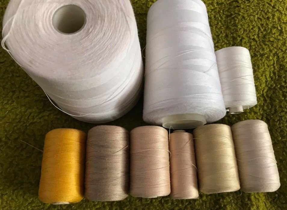 Шевни консумативи, нови - макари, конуси, ципове.