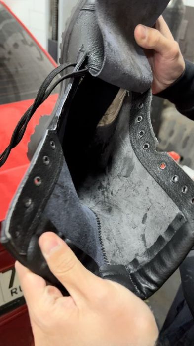 Берцы летние натуралка кожа