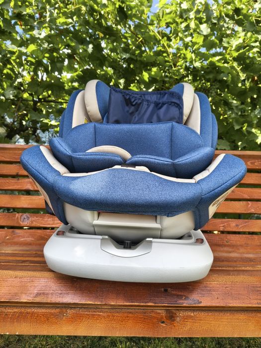 Scaun Auto copii  Rotativ Hapi Ozy cu Isofix Si Centura - Albastru