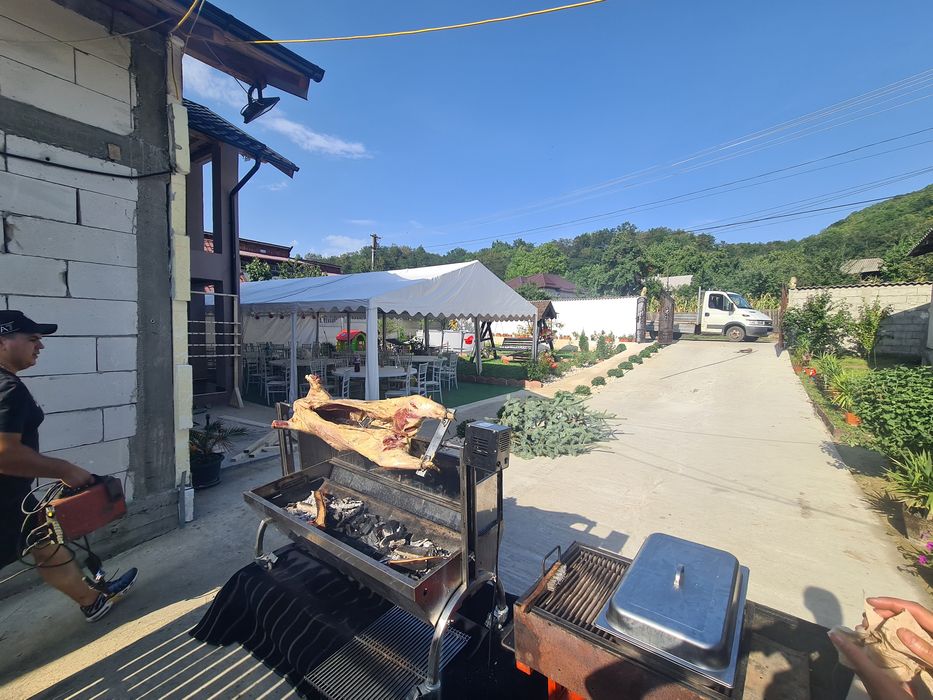 Corturi, masină fum, cabină foto