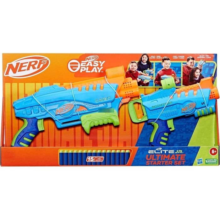 NERF Elite Jr Стартов пакет с 2 бластера и 15 стрели