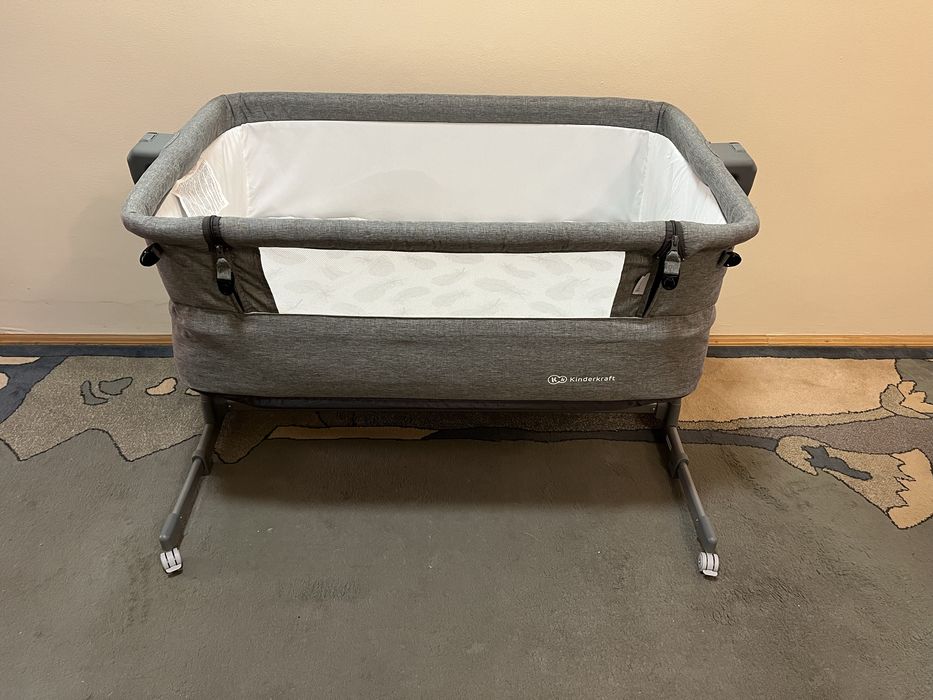 Pat cosleeping Kinderkraft Neste Up cu saltea de cocos