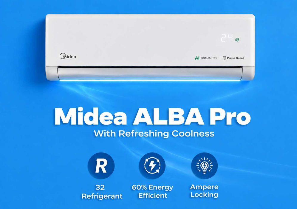 Кондиционер MIDEA модель ALBA Pro - 12,000 Btu /EcoMaster / Inverter