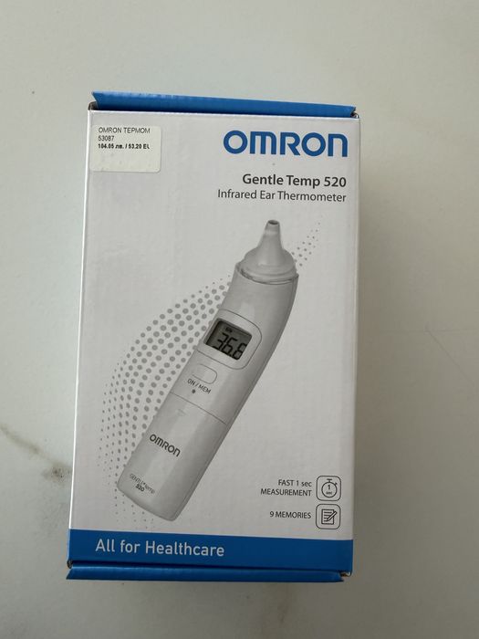 Термометър за ухо OMRON Gentle Temp 520 - ЧИСТО НОВ