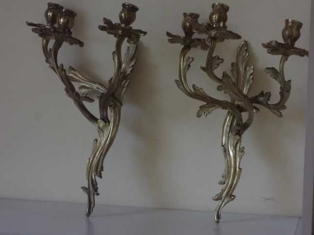 Комлект големи изящни свещници от Виена