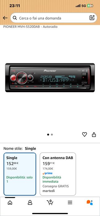 Vând Pioneer MVH-S520 DAB