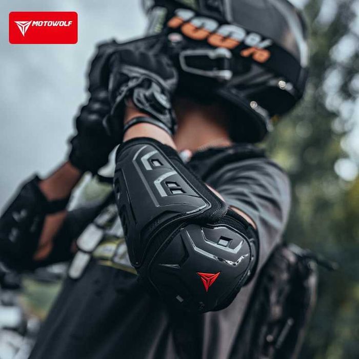 Set genunchiere si cotiere moto protectie Shell certificat CE Motowolf