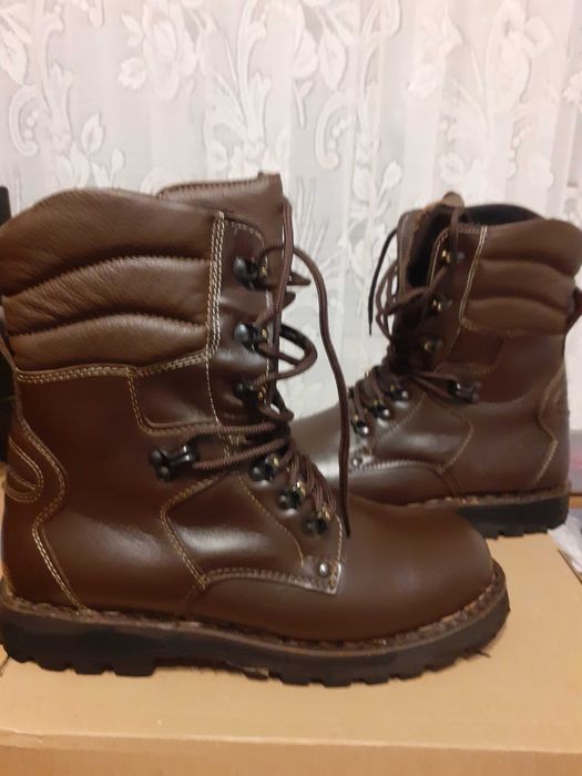 Bocanci militari piele maro