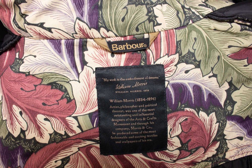 Barbour Ruskin Quilt William Morris дамско яке черно английско 40 M