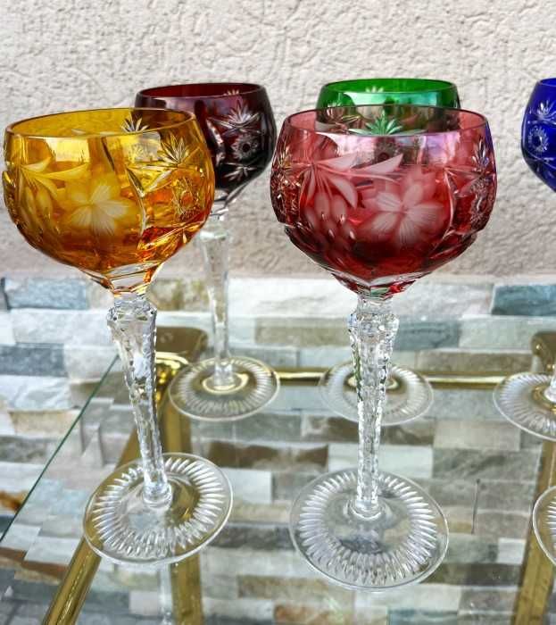 Regal set-6 pahare cristal-Bohemia-gama de lux-Germania