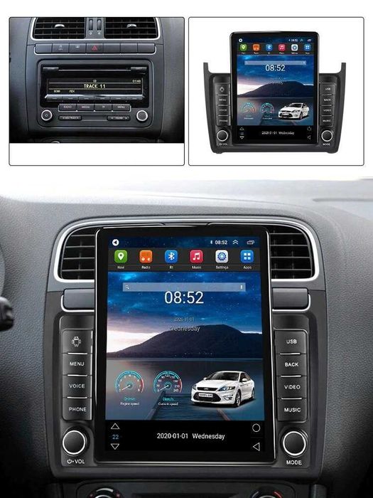 Navigatie VW Polo din 2009 - 2017 Ecran TESLA 9.7 inch 4GB Garantie