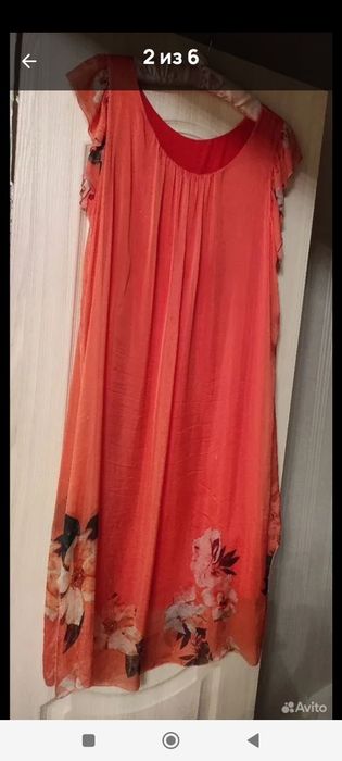 Платье шелк Италия