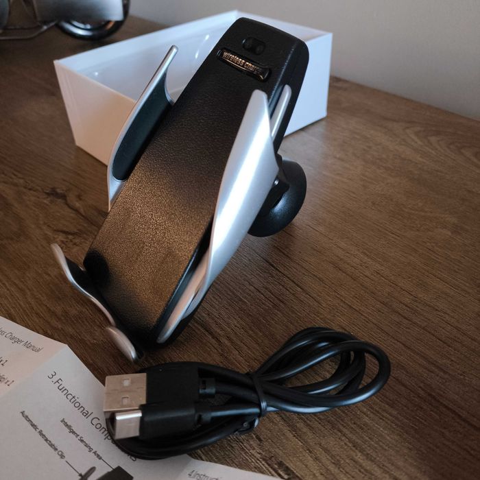 Автоматична стойка с безжично зареждане Car Wireless Charger S5