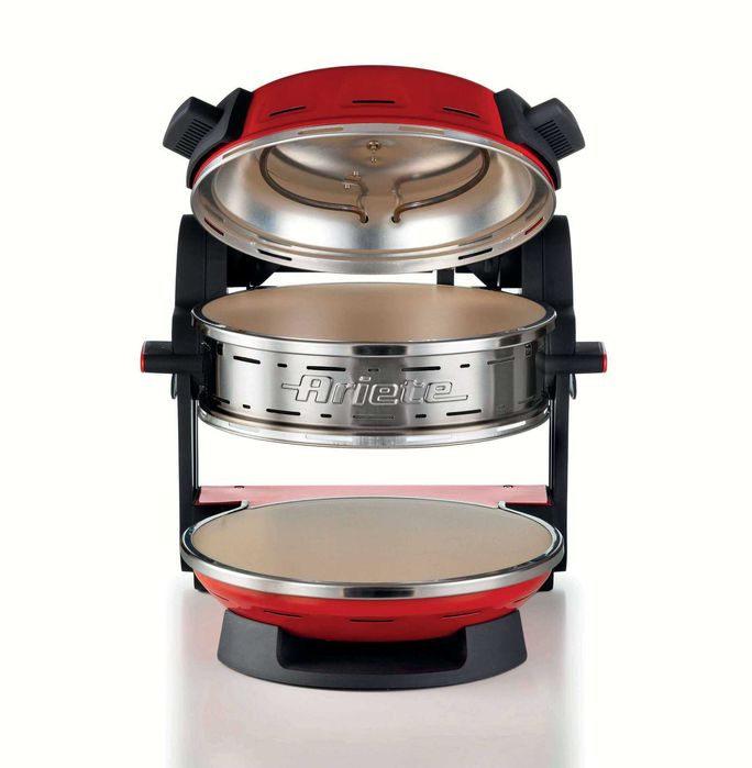 Двойна фурна за пица с каменни плочи Ariete Double Pizza Maker НОВА