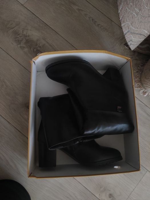 Сапоги зимние кожа