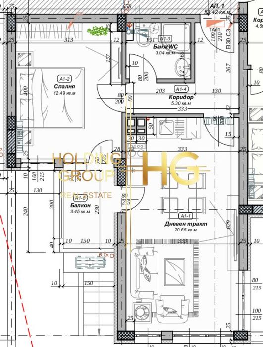 Продава се Двустаен апартамент в Варна, м-т Пчелина - 69 кв.м за 1200 €/кв.м - Снимка #3
