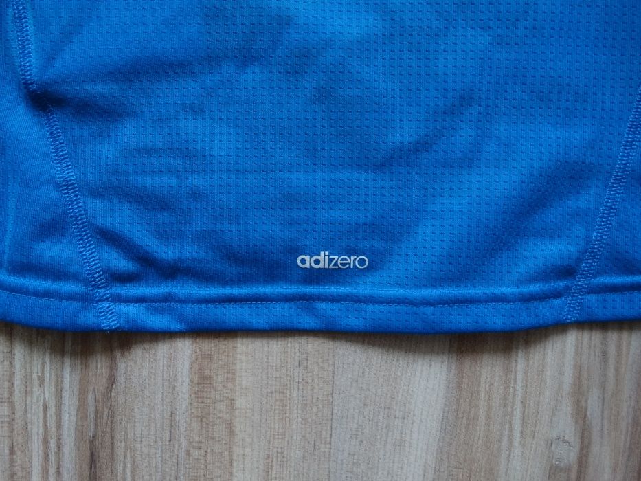 Адидас Adidas Adizero мъжка синя тениска размер S