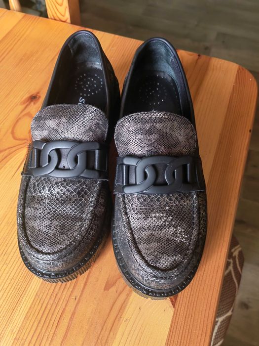 Дамски обувки лоуфъри, есестествена кожа.