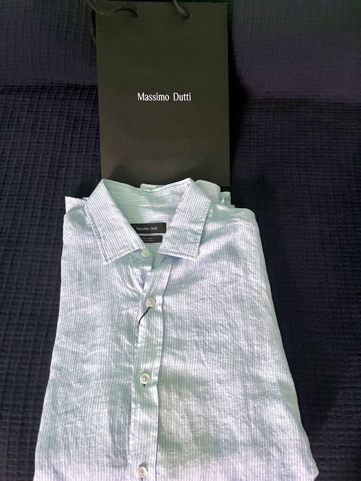 Мъжка ленена риза Massimo Dutti размер м