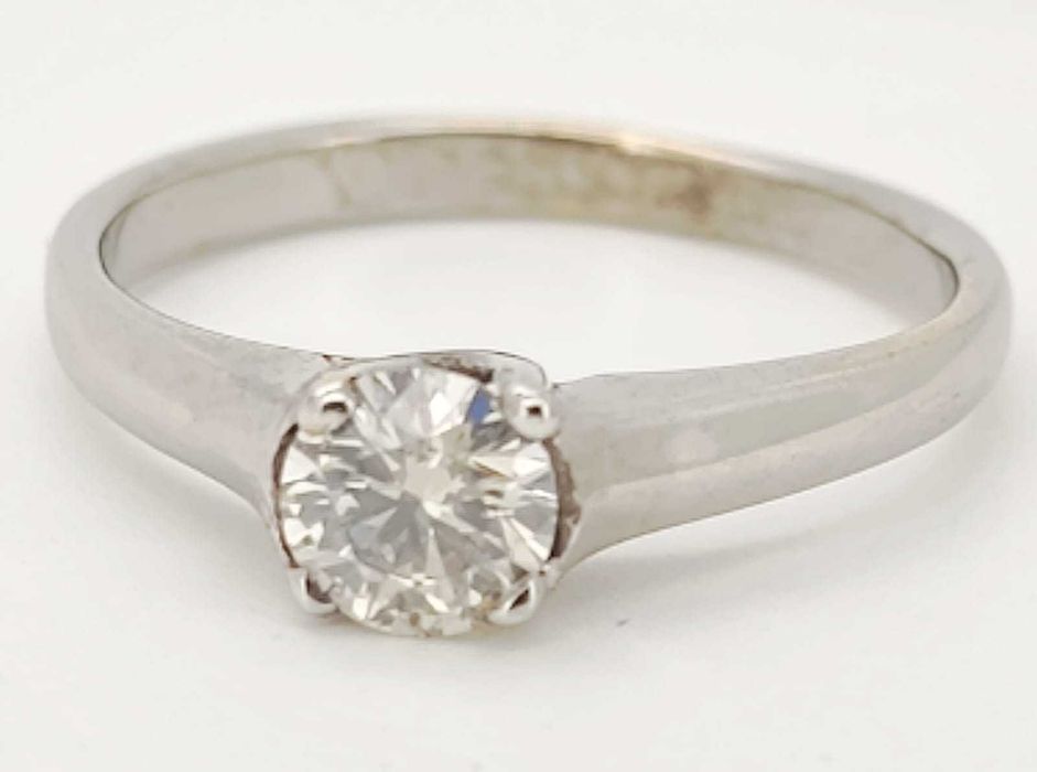 Inel 14k cu diamant natural 0.55ct