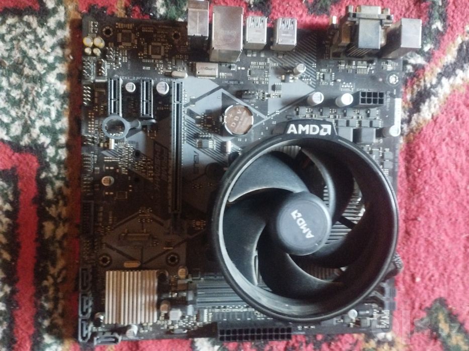 Продам комплект AM4: Ryzen 5 2600 + ASUS Prime B450M-K