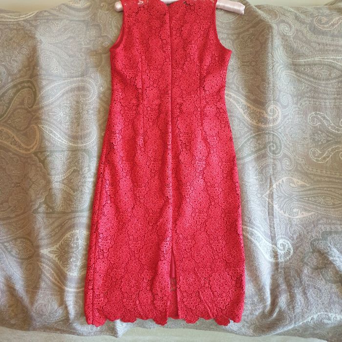 Rochie ocazie midi dantelă din bumbac