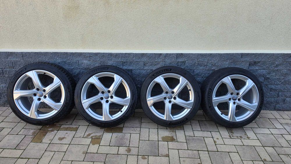 Set 4 jante originale Audi A6 C8 R19 + anvelope Michelin Pilot Sport 4
