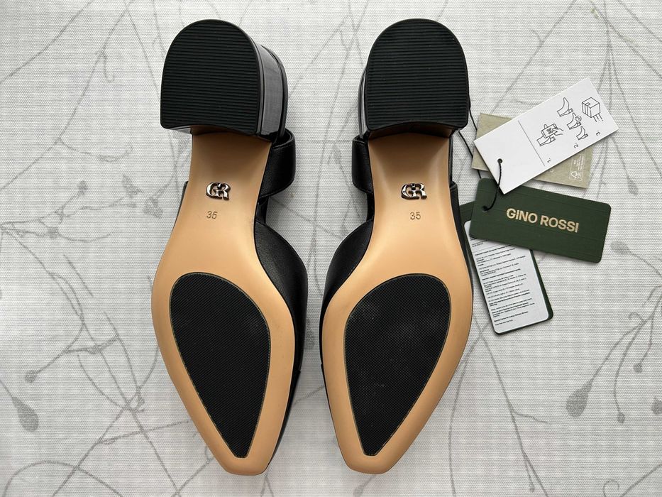 GINO ROSSI Дамски обувки 4893-01, Естествена кожа, Черни