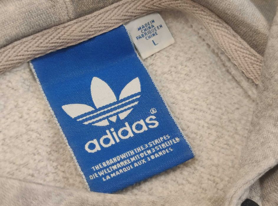 Hanorac Sport Adidas - Striped Grey