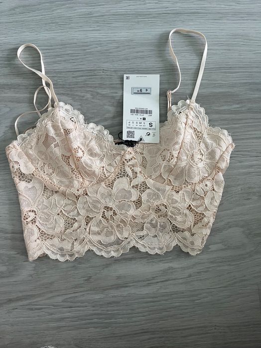 Дамски дантелен топ Zara