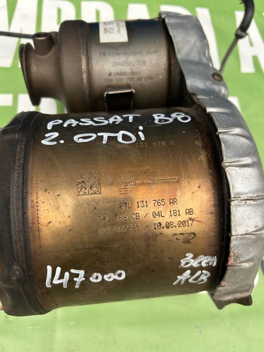 DPF, filtru particule Volkswagen Passat B8 2.0 Tdi cu Adblue 2017